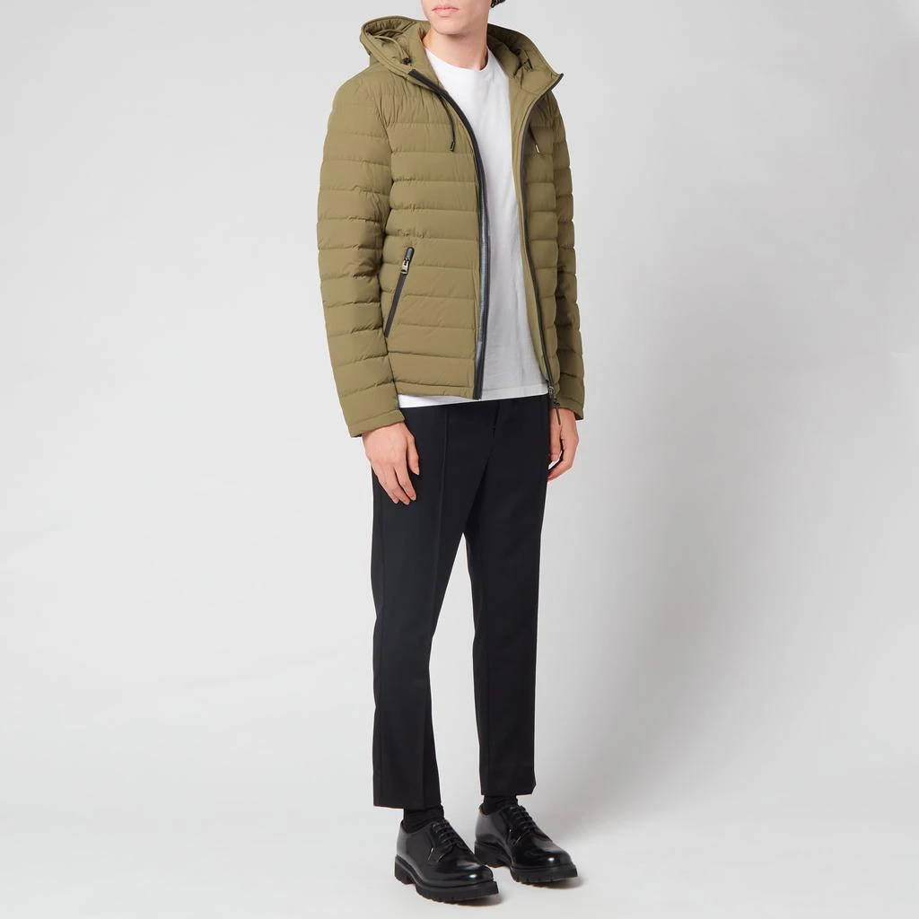 商品Mackage|Mackage Men's Mike Stretch Lightweight Down Jacket With Hood - Olive,价格¥2607,第3张图片详细描述