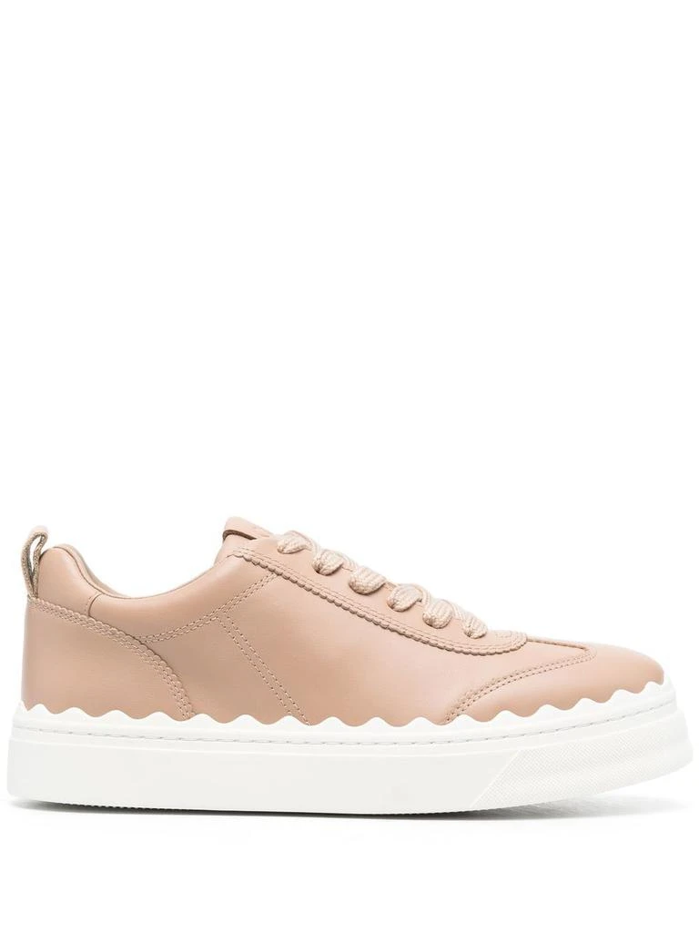 商品Chloé|CHLOÉ - Lauren Leather Sneakers,价格¥1921,第1张图片