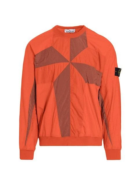 商品Stone Island|Geometric Compass Long-Sleeve Crewneck,价格¥1727,第1张图片