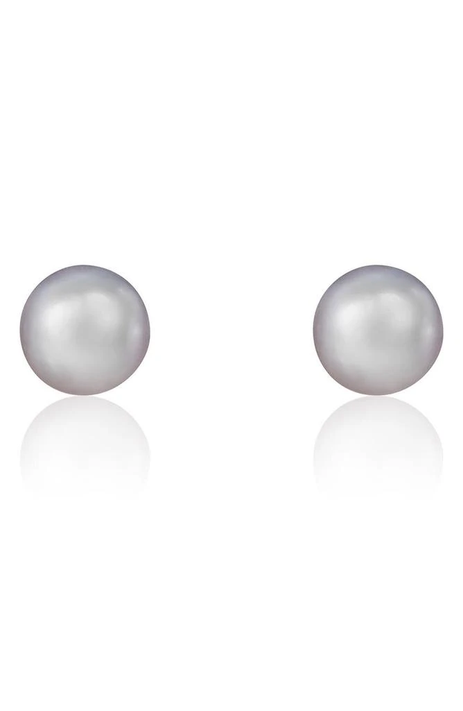 商品Splendid Pearls|14K Yellow Gold 9-9.5mm Cultured Freshwater Pearl Stud Earrings,价格¥825,第1张图片