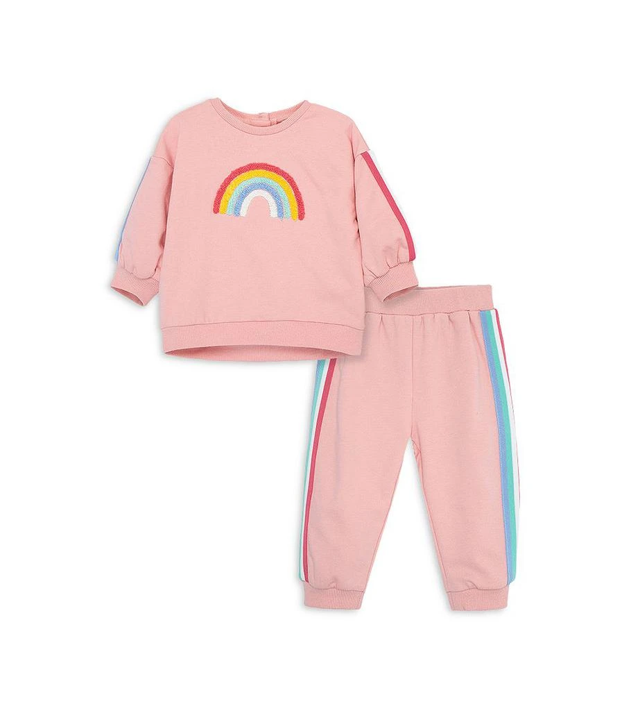 商品Little Me|Girls' Rainbow Sweatshirt & Sweatpants Set - Baby,价格¥287,第1张图片