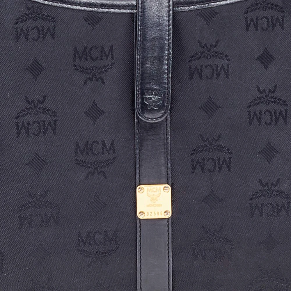 商品[二手商品] MCM|MCM Black Visetos Nylon and Leather Hobo,价格¥3713,第5张图片详细描述