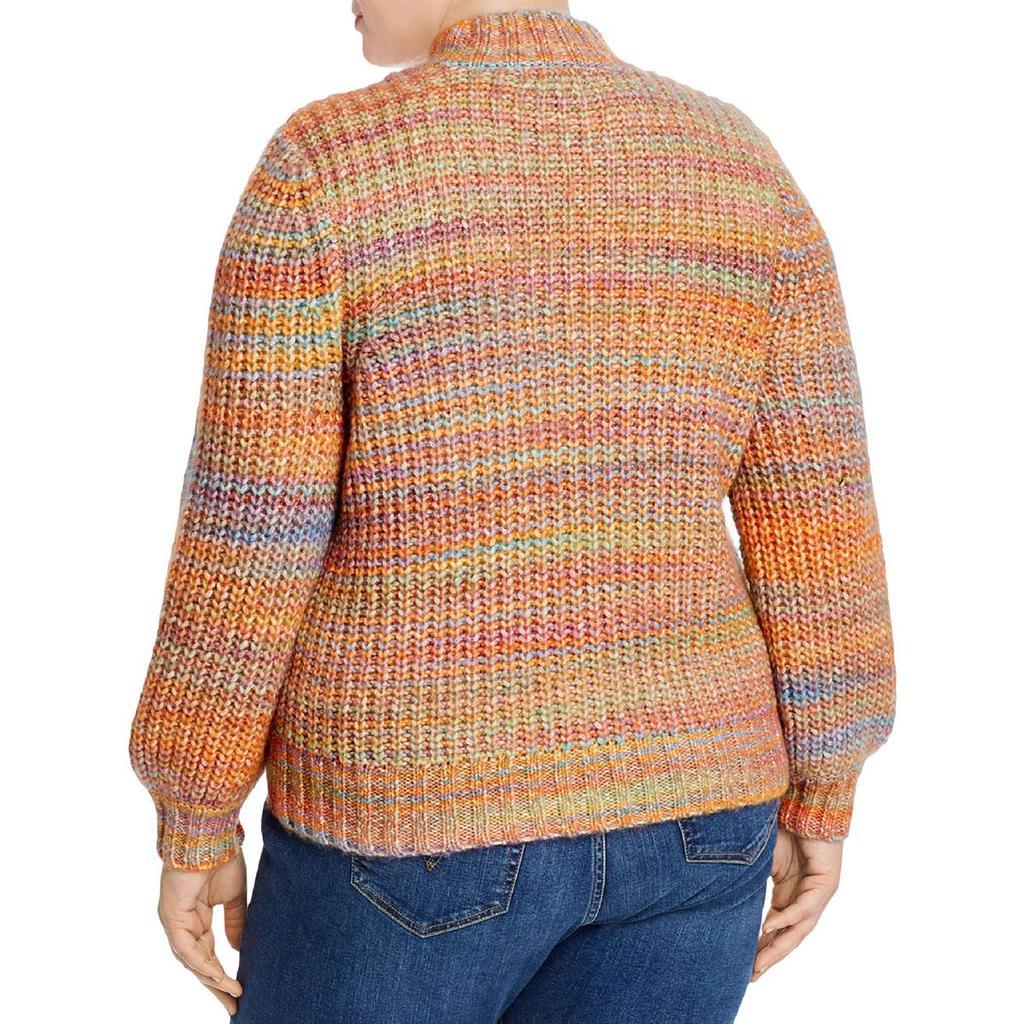 商品AQUA|Aqua Womens Plus Knit Marled Pullover Sweater,价格¥74,第4张图片详细描述