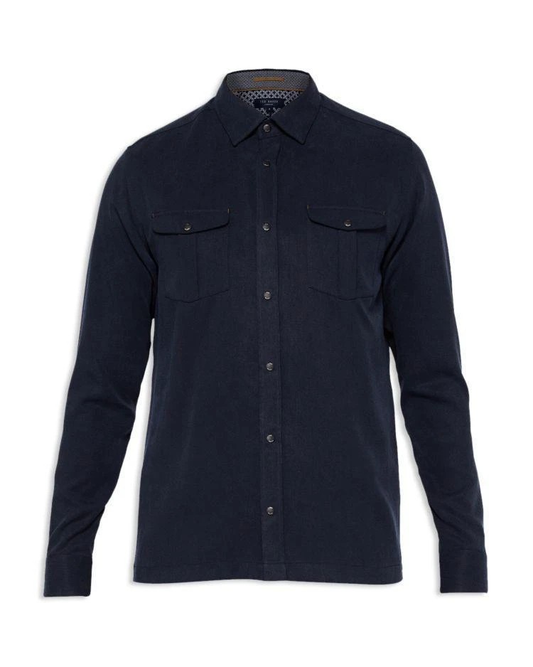 商品Ted Baker London|Ted Baker Canz Polynosic Regular Fit Button-Down Shirt,价格¥607,第4张图片详细描述