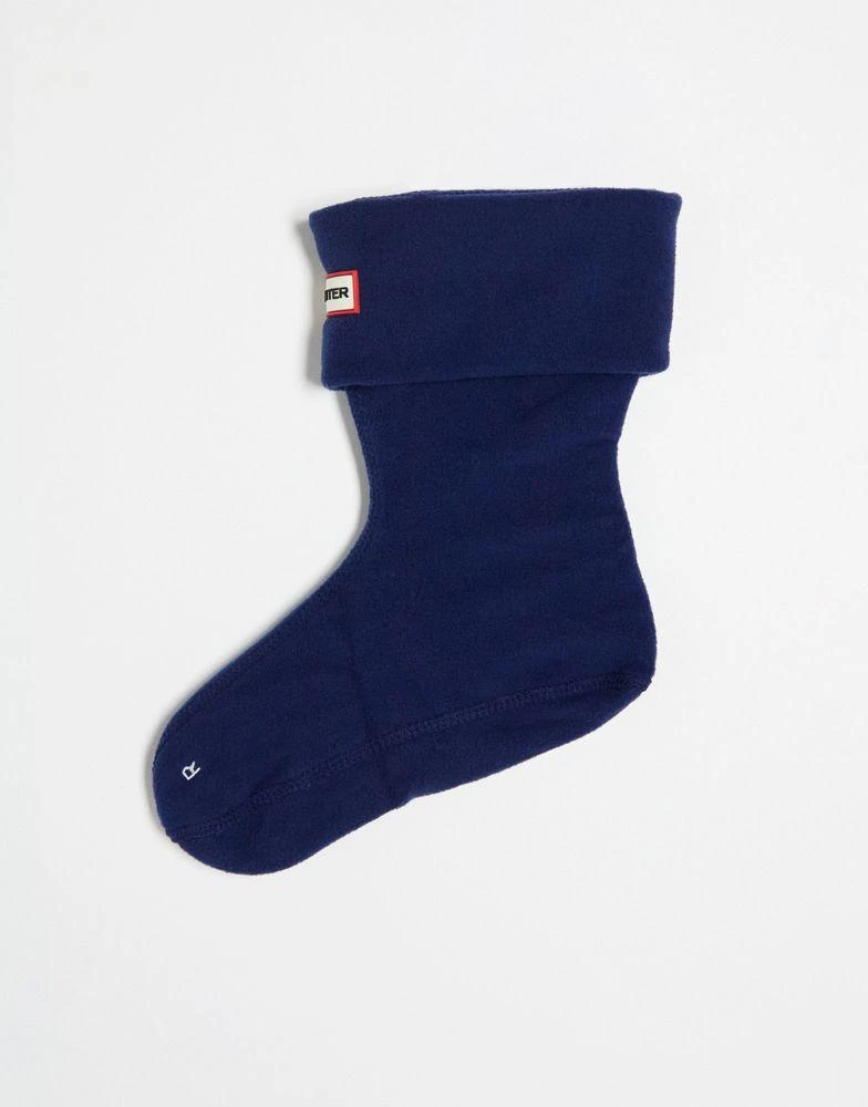 商品Hunter|Hunter fleece short boot socks in navy,价格¥118,第1张图片