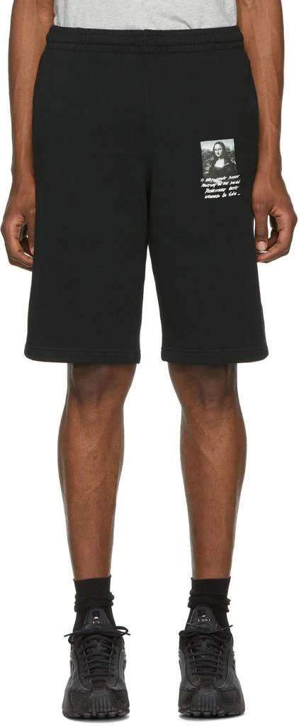 商品Off-White|Black Monalisa Sweat Shorts,价格¥1821,第1张图片