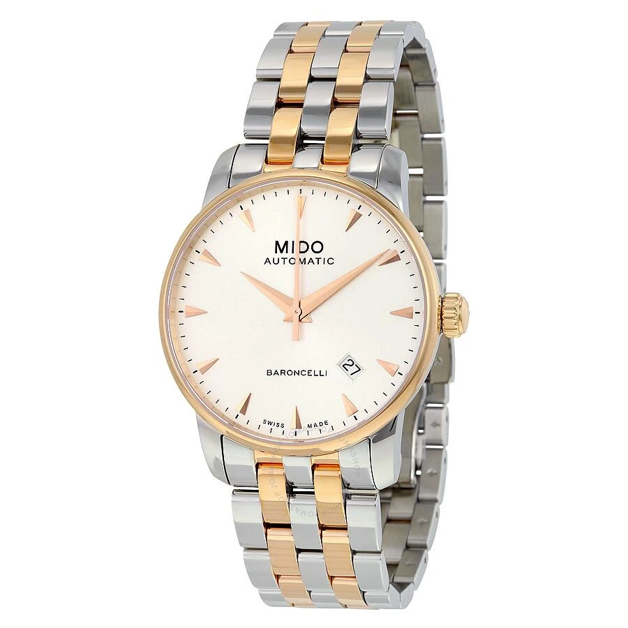 商品MIDO|Baroncelli II Automatic Silver Dial Two-tone Men's Watch M86009111,价格¥2489,第1张图片