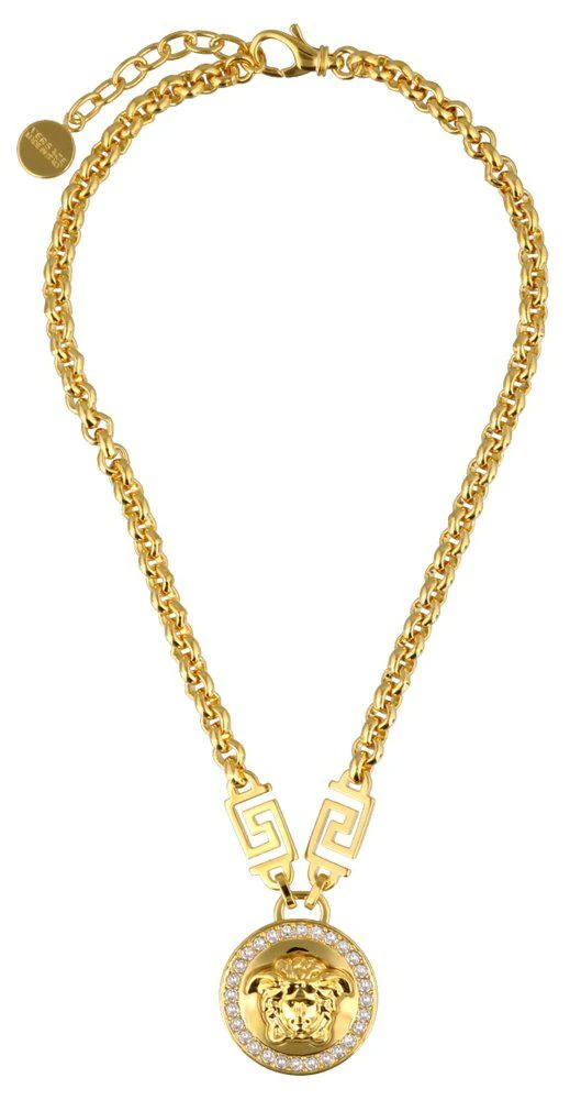 商品Versace|Versace Medusa Greca Embellished Chain Necklace,价格¥2951,第1张图片