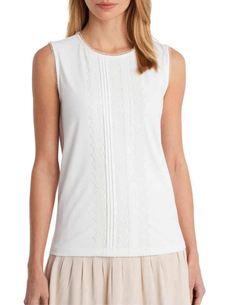 商品Karl Lagerfeld Paris|Lace Front Sleeveless Top,价格¥263,第5张图片详细描述