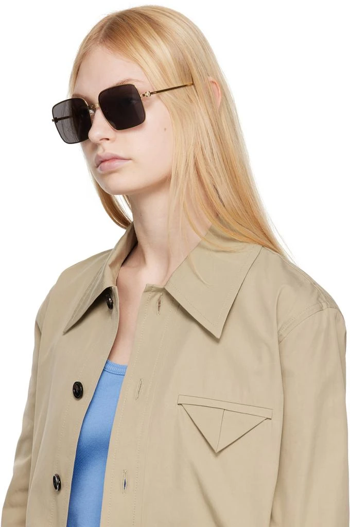 商品Fendi|Gold Baguette Sunglasses,价格¥2812,第4张图片详细描述