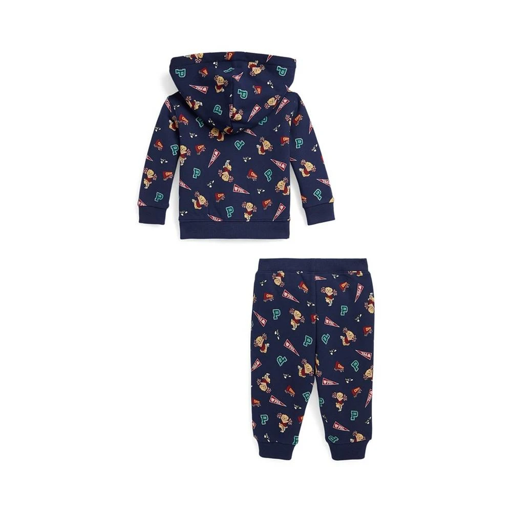 商品Ralph Lauren|Baby Girls Polo Bear Fleece Hoodie and Pants Set,价格¥319,第2张图片详细描述