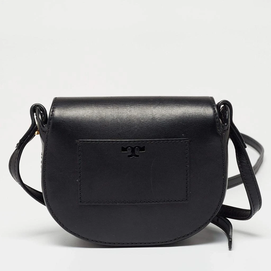 商品[二手商品] Tory Burch|Tory Burch Black Leather Emerson Mini Saddle Crossbody Bag,价格¥928,第4张图片详细描述