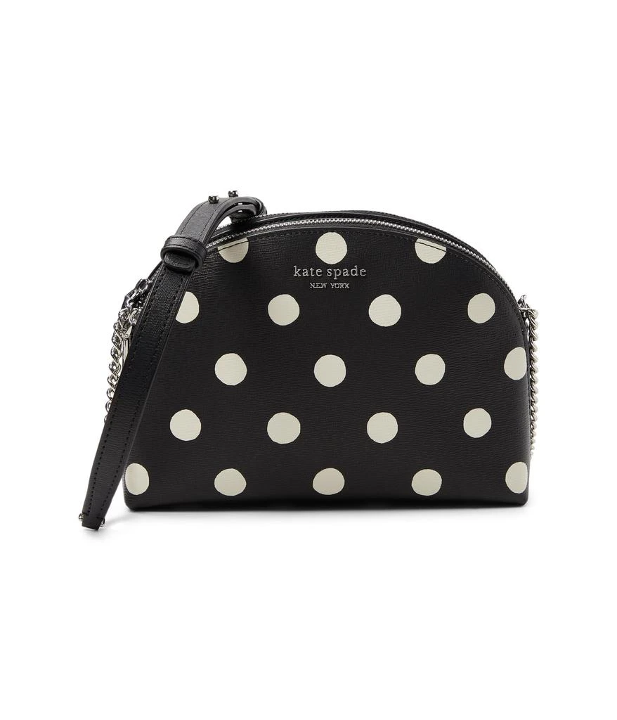 商品Kate Spade|Morgan Sunshine Dot Printed PVC Double Zip Dome Crossbody,价格¥1712,第1张图片