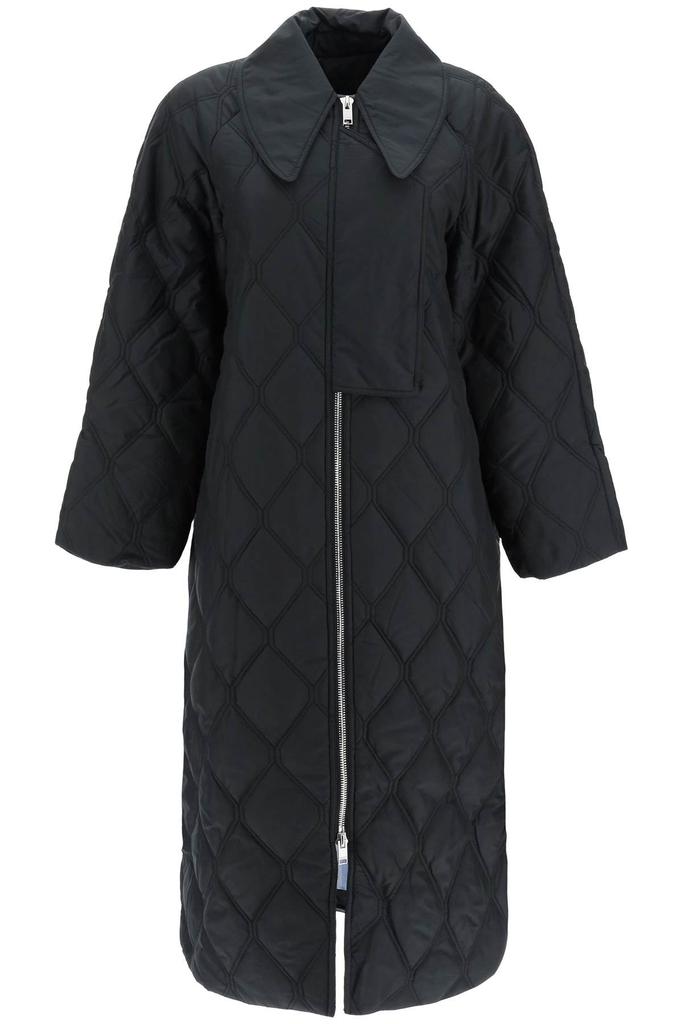 Ganni quilted ripstop coat商品第1张图片规格展示