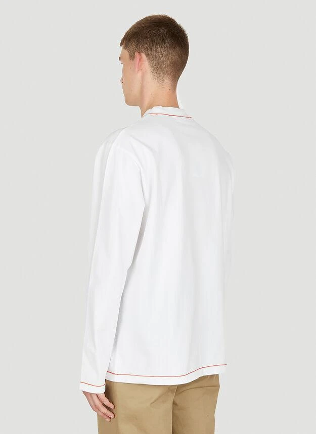 商品Jacquemus|Le T-Shirt Pate A Modeler Long Sleeve T-Shirt in White,价格¥602,第4张图片详细描述