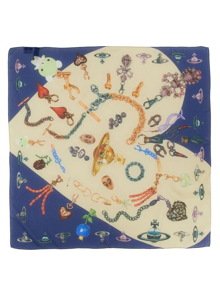 商品Vivienne Westwood|Heart Of Jewels Scarf,价格¥1528,第1张图片