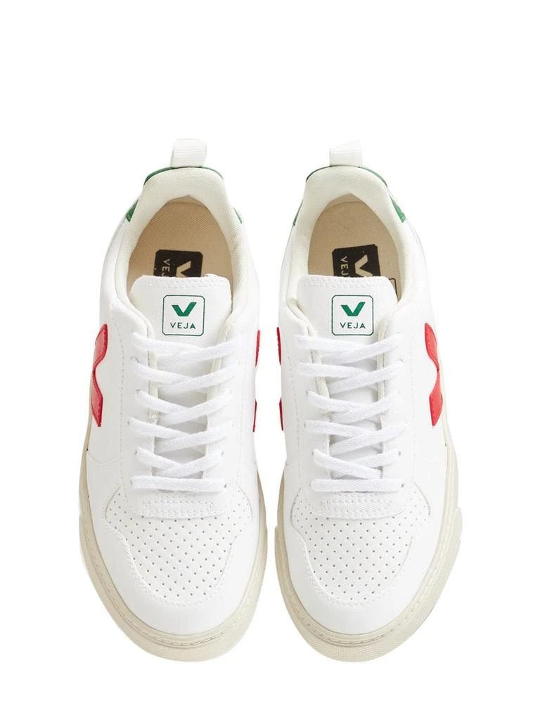 商品Veja|V-10 Cotton Lace-up Sneakers,价格¥924,第1张图片详细描述