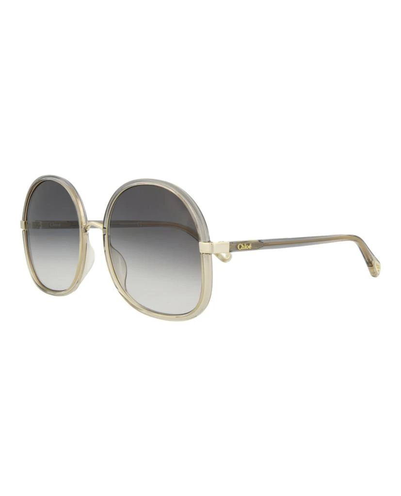 商品Chloé|Chloe Round-Frame Injection Sunglasses,价格¥1428,第2张图片详细描述