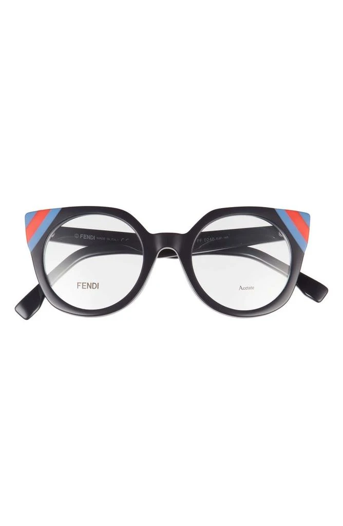 商品Fendi|48mm Cat Eye Optical Frames,价格¥818,第1张图片