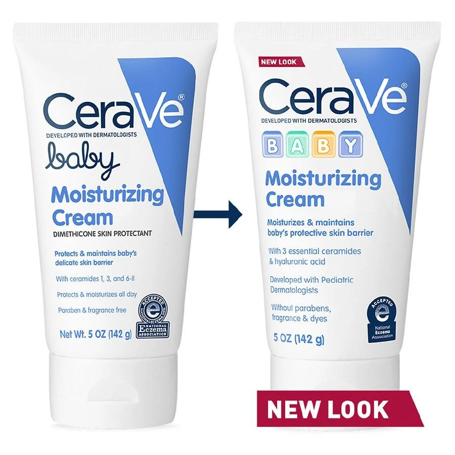 商品CeraVe|Baby Moisturizing Cream with Hyaluronic Acid and Essential Ceramides,价格¥74,第3张图片详细描述