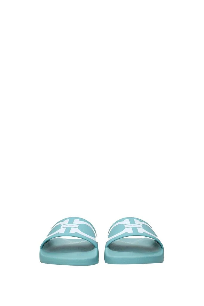 商品Salvatore Ferragamo|Slippers and clogs groovy Rubber Heavenly Turquoise,价格¥795,第3张图片详细描述