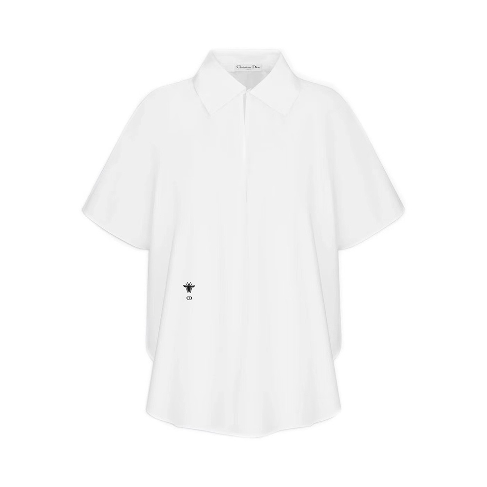 商品[国内直发] Dior|DIOR 女白色女士衬衫 111B62A-3356-0100,价格¥7663,第1张图片