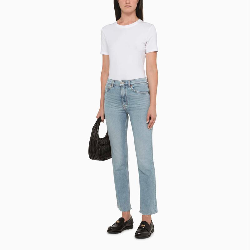 Straight jeans in blue denim商品第2张图片规格展示