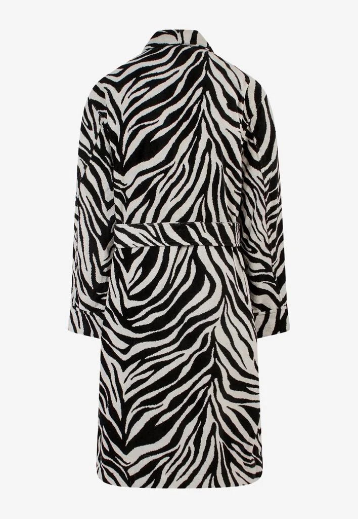 商品Tom Ford|Zebra Print Bathrobe with TF Embroidery,价格¥6716,第2张图片详细描述