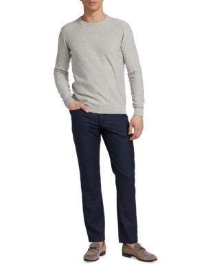 Slim Fit Nep Crewneck Sweater商品第7张图片规格展示