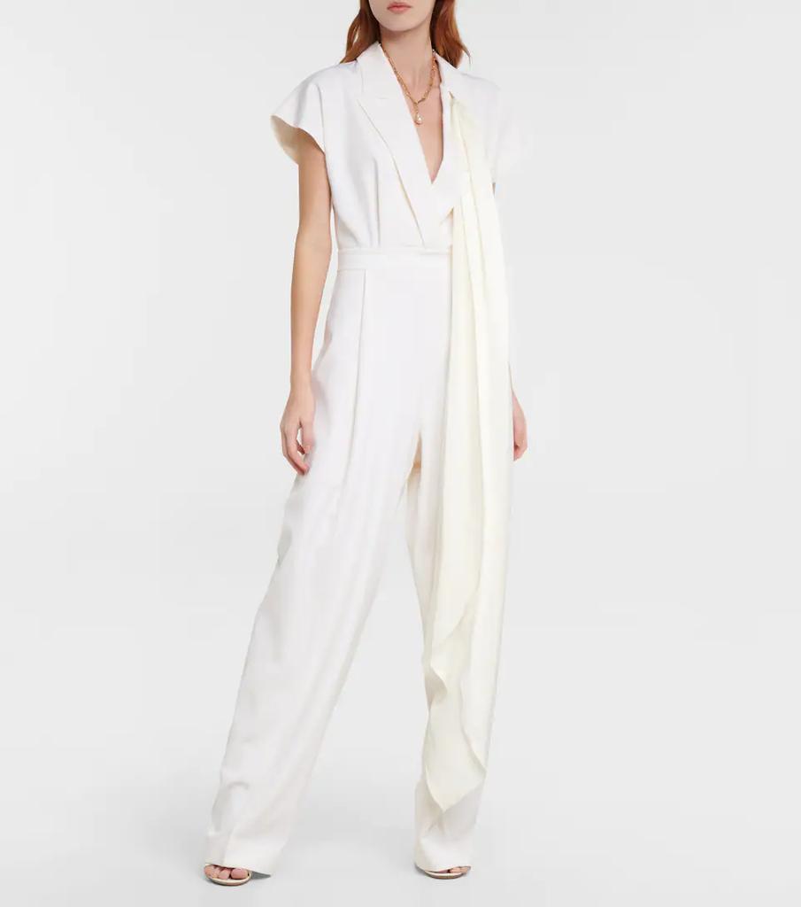 商品ROKSANDA|Bridal cape-detail wool jumpsuit,价格¥19096,第4张图片详细描述