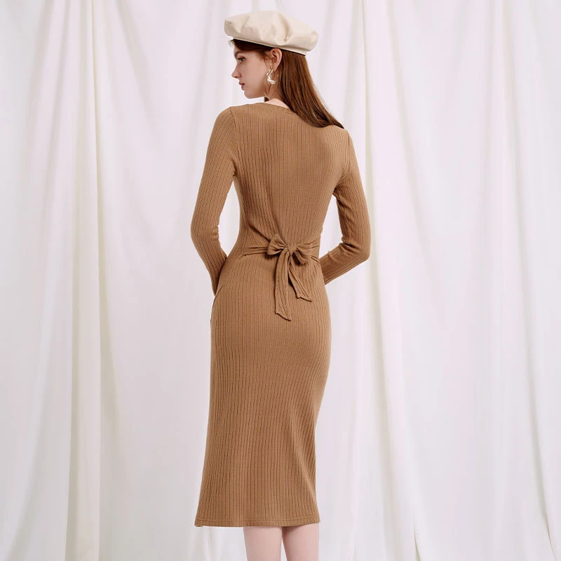 Estella针织连衣裙 - 驼色 | Estella Knit Dress - Camel 商品