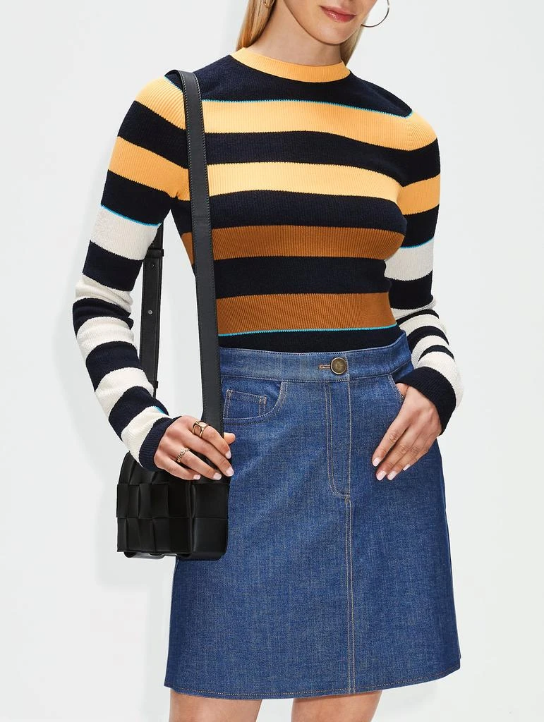 商品Carolina Herrera|Denim Mini Skirt with Front Fly,价格¥1128,第3张图片详细描述