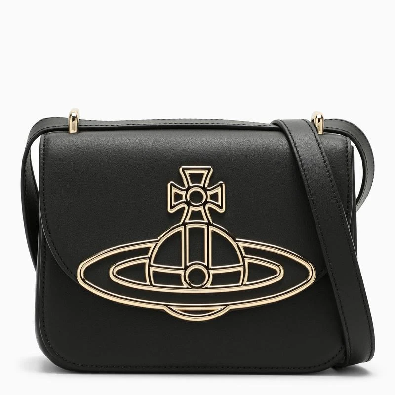 商品Vivienne Westwood|Black leather shoulder bag,价格¥5248,第1张图片