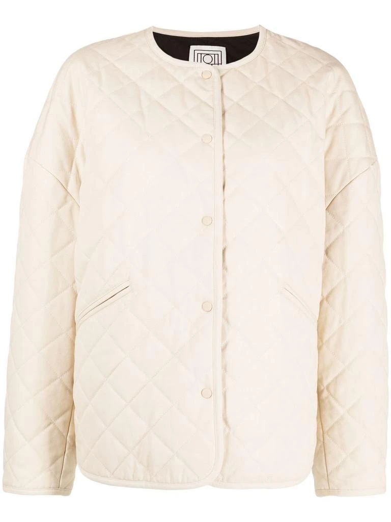 TOTEME WOMEN QUILTED COTTON CANVAS JACKET 商品