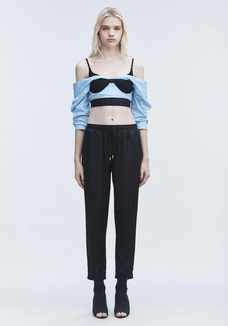 商品Alexander Wang|JACQUARD SILK TRACK PANTS,价格¥1270,第1张图片