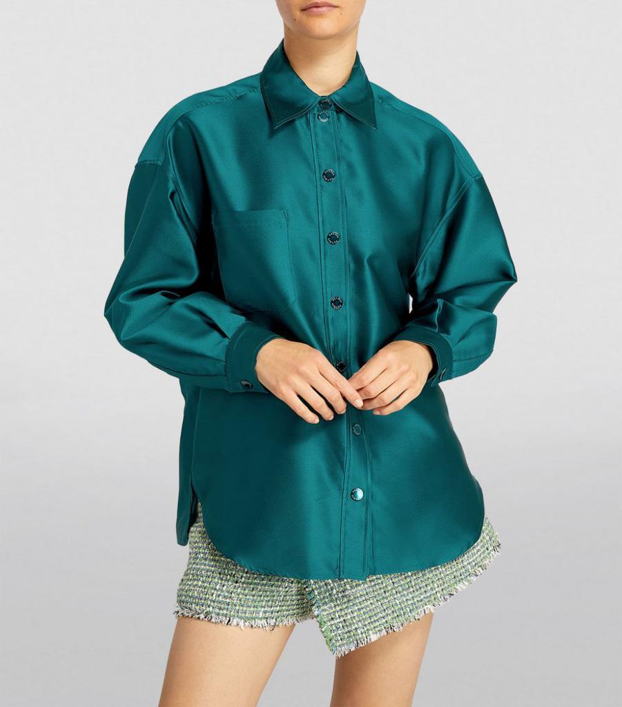 商品Sandro|Satin Oversized Shirt,价格¥2838,第5张图片详细描述