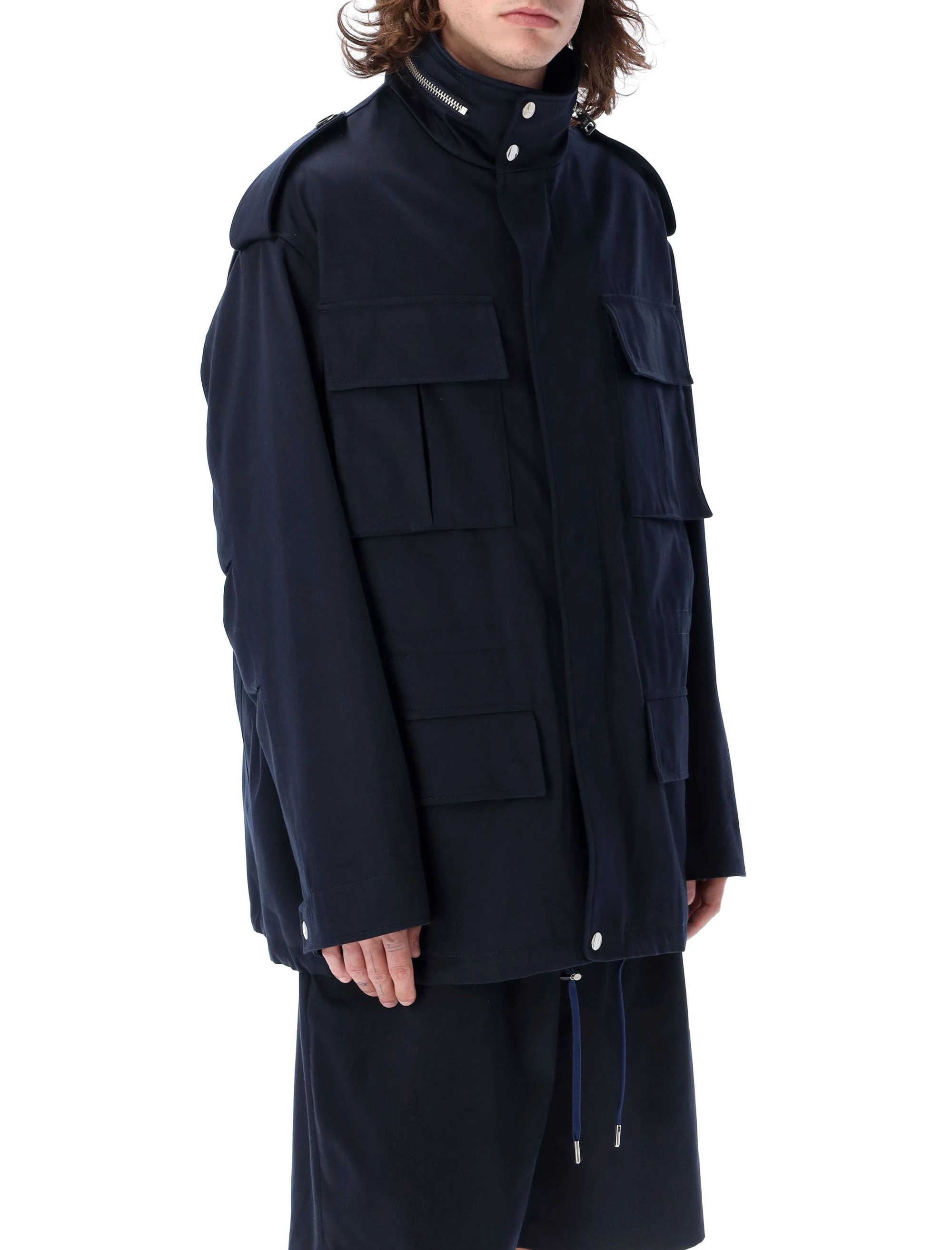 商品【商品预售7天】 AMI|AMI 男士外套 HJK304CO0009491 蓝色,价格¥5938,第3张图片详细描述