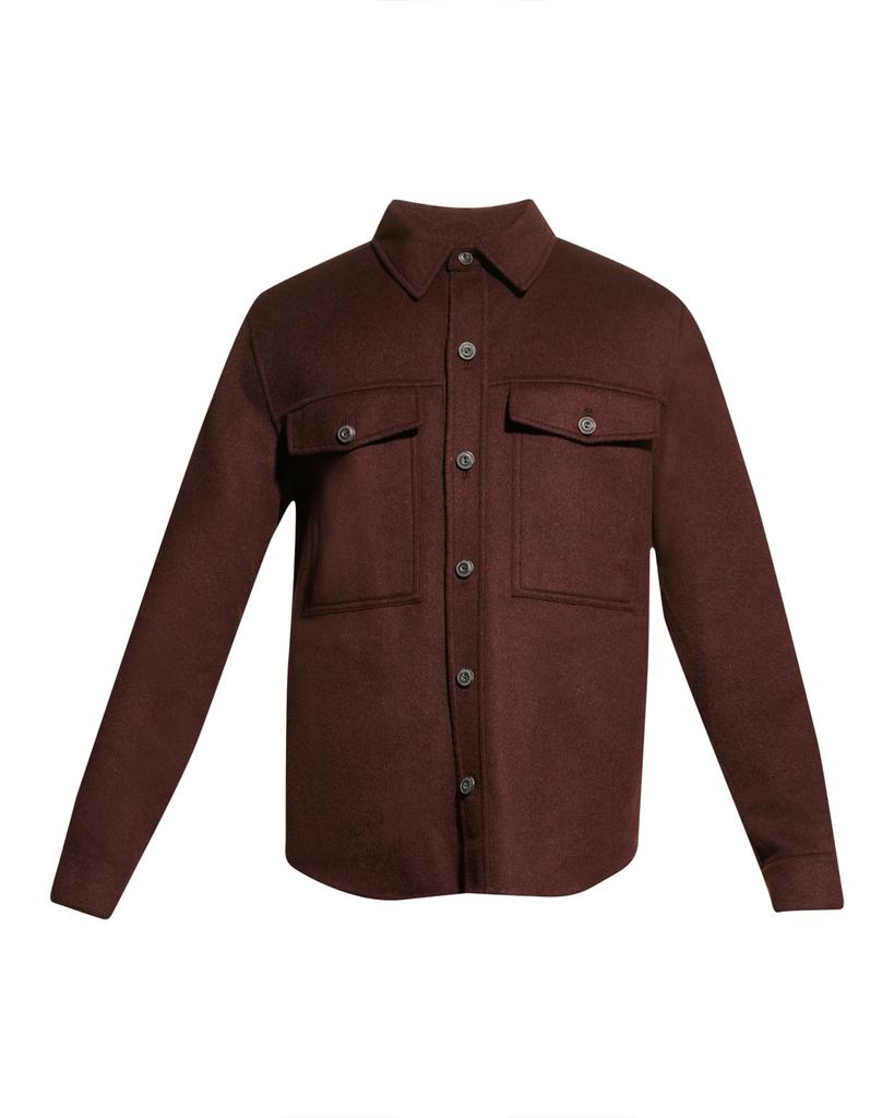 Men's Splittable Shirt Jacket商品第2张图片规格展示