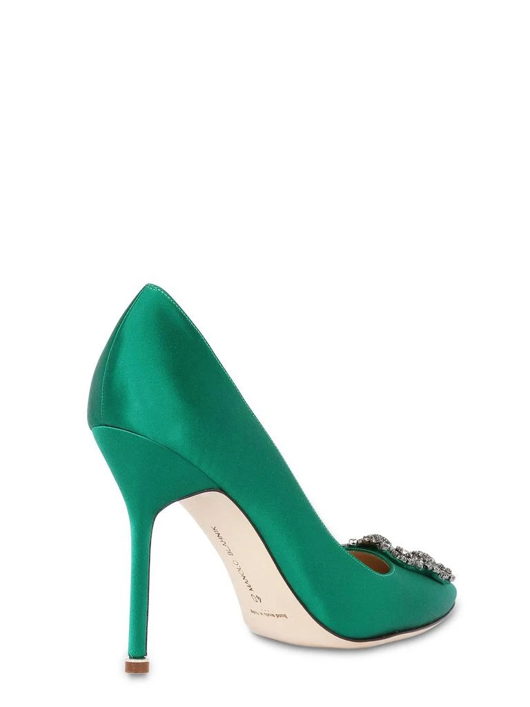 商品Manolo Blahnik|105mm Hangisi Satin Pumps,价格¥9212,第3张图片详细描述