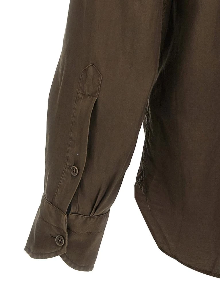 商品Tom Ford|Twill Shirt Shirt And Blouse Brown,价格¥3581,第4张图片详细描述