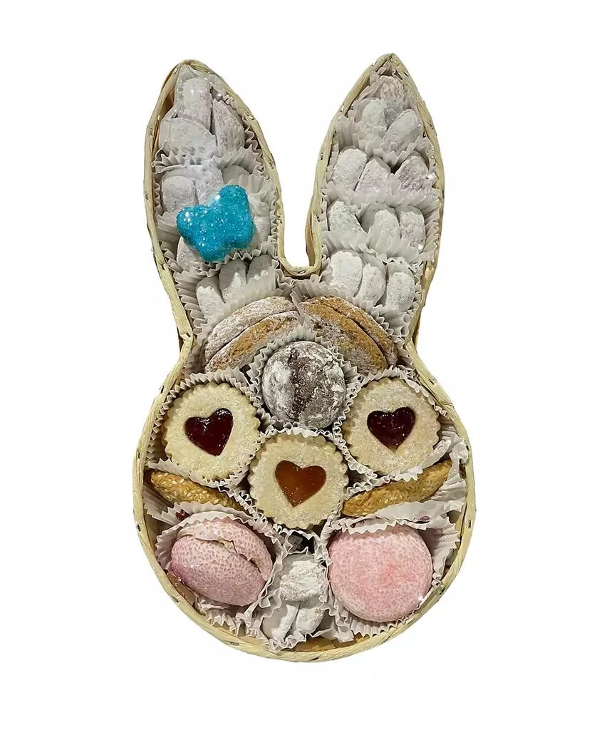 商品Cookies Con Amore|24 Oz Bunny Shaped Handmade Assorted Cookie Gift Basket,价格¥262,第1张图片