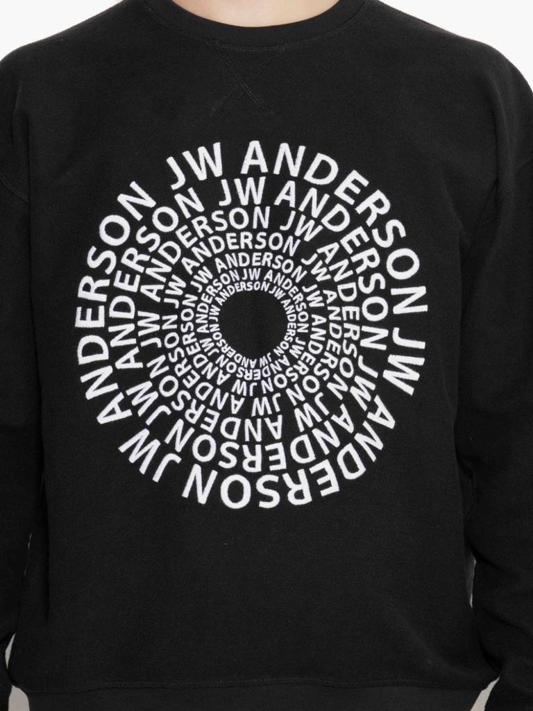 J.W. ANDERSON Swirl logo embroidered sweatshirt商品第4张图片规格展示