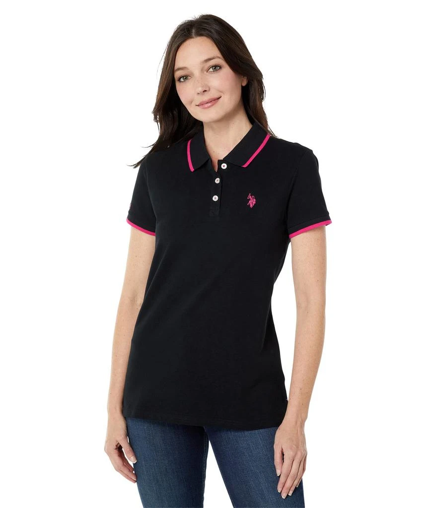 商品U.S. POLO ASSN.|Classic Stretch Pique Polo Shirt,价格¥173,第1张图片