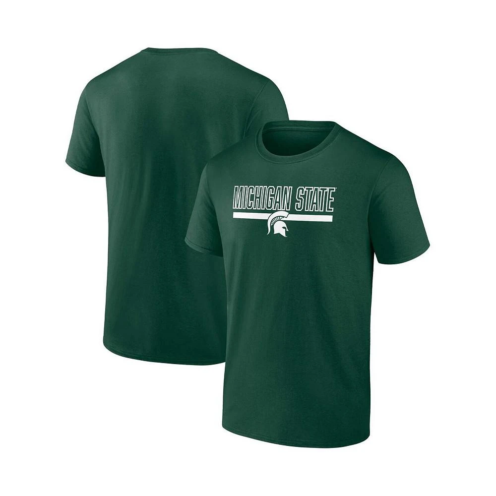 商品Fanatics|Men's Branded Green Michigan State Spartans Classic Inline Team T-shirt,价格¥190,第1张图片