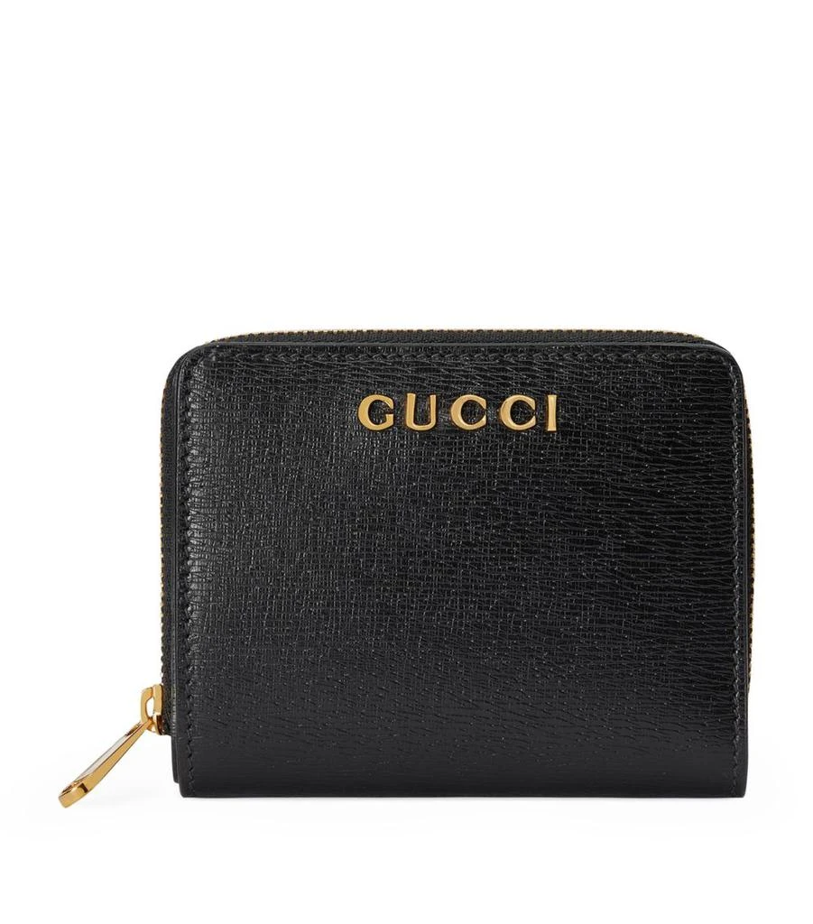 商品Gucci|Leather Zip-Up Wallet,价格¥4713,第1张图片