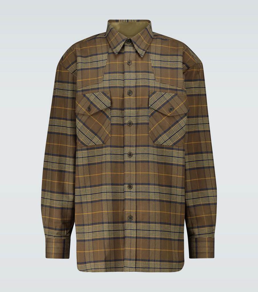 商品Dries Van Noten|格纹法兰绒长袖衬衫,价格¥2556,第1张图片
