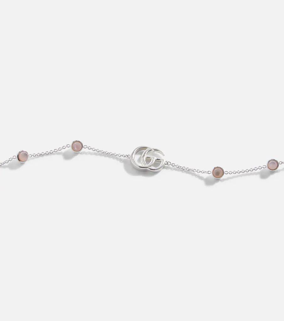 商品Gucci|Double G sterling silver bracelet with mother of pearl,价格¥2982,第6张图片详细描述