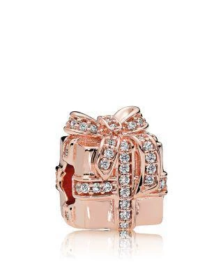 商品PANDORA|闪亮礼盒玫瑰金串珠,价格¥664,第1张图片详细描述