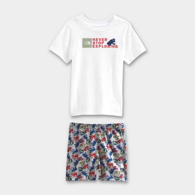 商品The North Face|Boys' Toddler The North Face Cotton Summer T-Shirt and Shorts Set,价格¥220,第1张图片