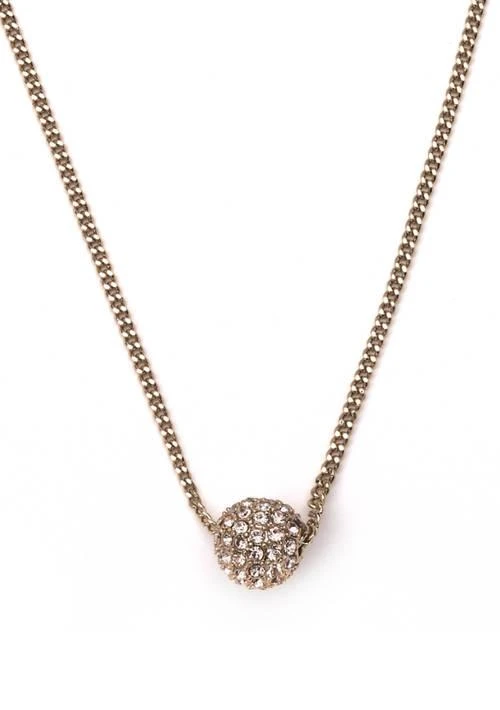 商品Givenchy|Gold Tone Silk 163 Extender Fireball Pendant Necklace,价格¥239,第1张图片